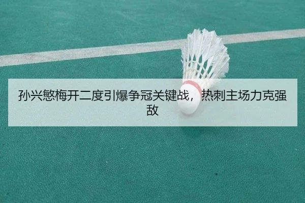 孙兴慜梅开二度引爆争冠关键战，热刺主场力克强敌