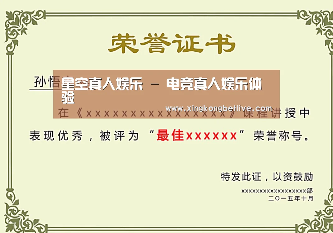 荣誉证书二(图1)